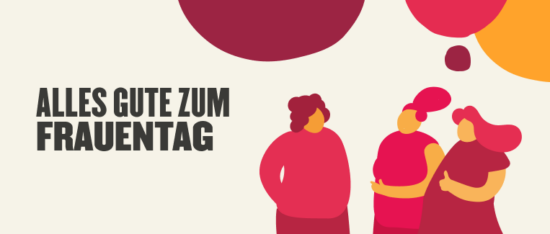 Wie Unternehmen sich für Frauen am Arbeitsplatz einsetzen können - Happy-Womens-Day-DE-img-550x234.png