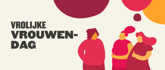 Hoe bedrijven vrouwen op de werkplek vooruit kunnen helpen - Happy-Womens-Day-img-2-550x234.png