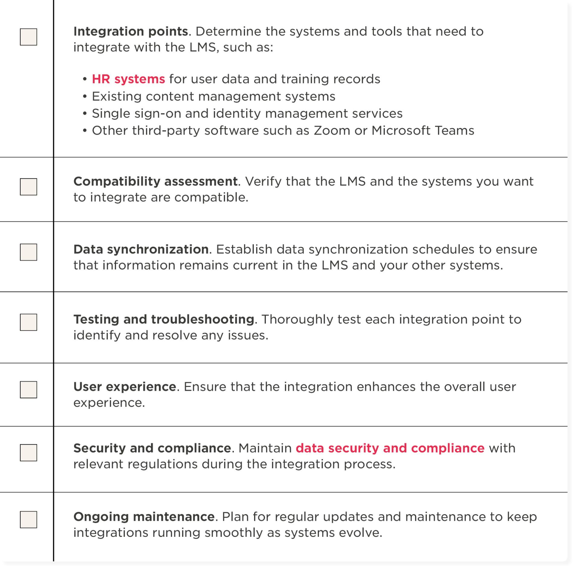 From planning to integration: Your LMS implementation checklist - HiBob-Nov-guide-2-table-LMS-integration-checklist-1900x1878.png